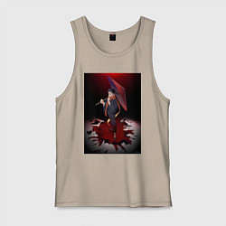 Майка мужская хлопок Re:Zero Субару Нацуки, цвет: миндальный