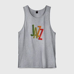 Майка мужская хлопок Jazz retro in color, цвет: меланж