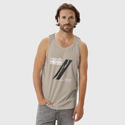 Майка мужская хлопок Depeche Mode - Blasphemous rumours, цвет: миндальный — фото 2