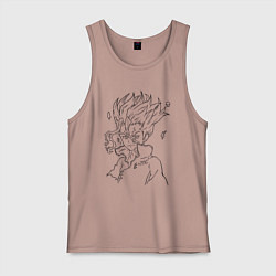 Майка мужская хлопок Сэнку, цвет: пыльно-розовый