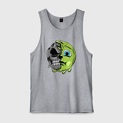 Майка мужская хлопок Green smile, цвет: меланж