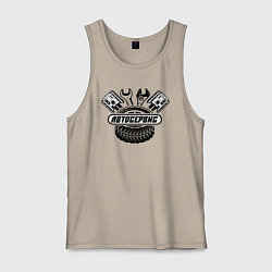 Мужская майка Автосервис поршни