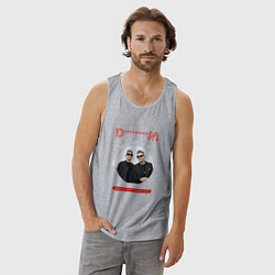 Майка мужская хлопок Depeche Mode - Memento mori conference, цвет: меланж — фото 2