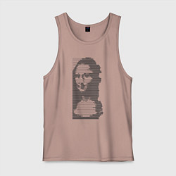 Мужская майка Mona Lisa text