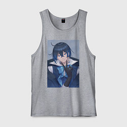 Майка мужская хлопок Ванитас в костюме, цвет: меланж