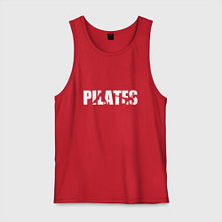 Майка мужская хлопок Пилатес, цвет: красный