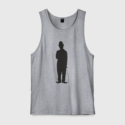 Майка мужская хлопок Black Charlie, цвет: меланж