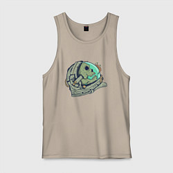 Мужская майка Череп астронавта