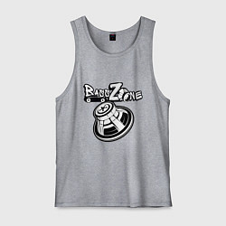 Майка мужская хлопок Bass zone subwoofer, цвет: меланж