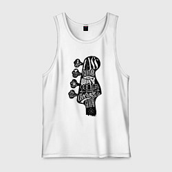 Мужская майка Bass guitar neck with titles