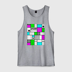 Мужская майка Спортивный абстрактный яркий летний