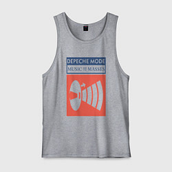 Майка мужская хлопок Depeche Mode - Music for the masses merch, цвет: меланж