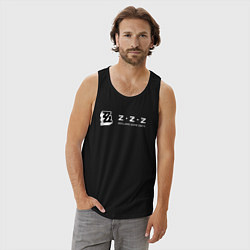 Майка мужская хлопок Zenless zone zero логотип, цвет: черный — фото 2