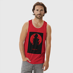 Майка мужская хлопок Тёмный дворецкий Себастьян Михаэлис боец, цвет: красный — фото 2