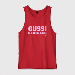 Майка мужская хлопок Гусси - секси, цвет: красный