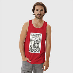 Майка мужская хлопок Девятые врата In vain Люцифер LCF, цвет: красный — фото 2