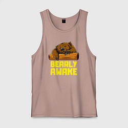 Мужская майка Bearly awake