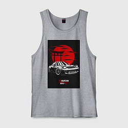Майка мужская хлопок Mazda rx-7 jdm style, цвет: меланж
