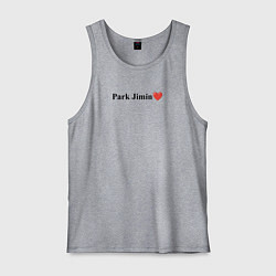 Майка мужская хлопок BTS Park Jimin, цвет: меланж