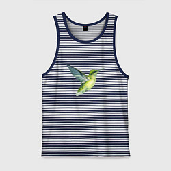 Мужская майка Колибри зелёная