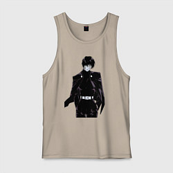 Майка мужская хлопок Магическая битва Маки Дзэнин арт, цвет: миндальный