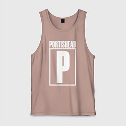 Майка мужская хлопок Portishead, цвет: пыльно-розовый