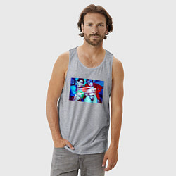 Майка мужская хлопок Big Bang в ярких образах K-pop, цвет: меланж — фото 2