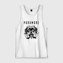 Майка мужская хлопок Paramore - rock dog, цвет: белый