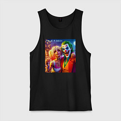 Майка мужская хлопок Folie a deuxs - pixel art, цвет: черный