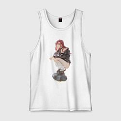 Майка мужская хлопок Момо Аясэ НЛО, цвет: белый