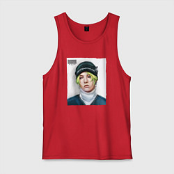 Майка мужская хлопок G Dragon Big bang, цвет: красный