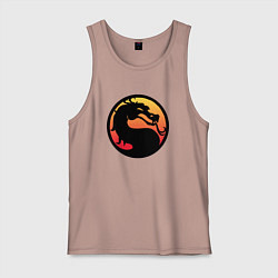 Майка мужская хлопок Mortal Kombat, цвет: пыльно-розовый