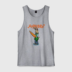 Майка мужская хлопок Морковку, цвет: меланж