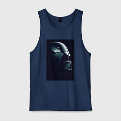 Майка мужская хлопок Мысли вейдера, цвет: тёмно-синий