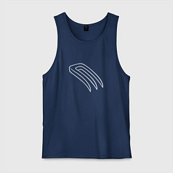 Майка мужская хлопок Магические вилы, цвет: тёмно-синий