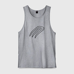 Майка мужская хлопок Магическая вилка, цвет: меланж