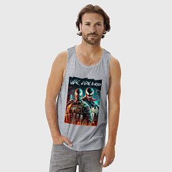Майка мужская хлопок We are Venom - meme, цвет: меланж — фото 2
