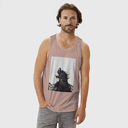 Майка мужская хлопок Artorias of the Abyss, цвет: пыльно-розовый — фото 2