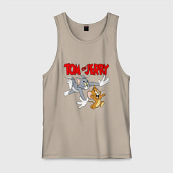 Мужская майка Том и Джерри - погоня