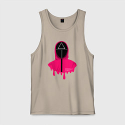 Майка мужская хлопок Розовый надзиратель, цвет: миндальный