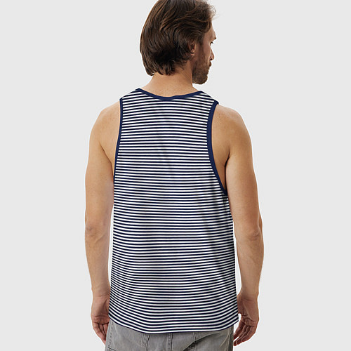 Мужская майка Ленин и народ / Синяя тельняшка – фото 4