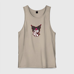 Майка мужская хлопок Куроми санрио, цвет: миндальный