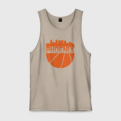Майка мужская хлопок Phoenix basketball, цвет: миндальный