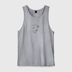 Майка мужская хлопок Дневная фурия парный дракон, цвет: меланж