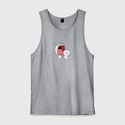 Мужская майка Мультяшный кролик для пары