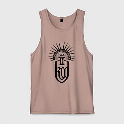 Майка мужская хлопок Kingdome come - deliverance 2 черный, цвет: пыльно-розовый