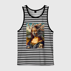 Мужская майка Mona Lisa smoke - surrealism