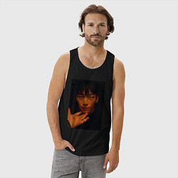 Майка мужская хлопок Игра в кальмара Хван Чон-Хо, цвет: черный — фото 2