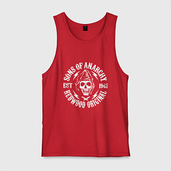 Майка мужская хлопок Sons Of Anarchy - redwood original, цвет: красный