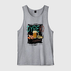 Мужская майка Дуреет с этой прикормки мем про пиво